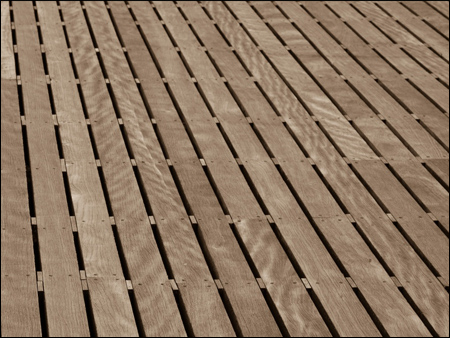 wood deck, composite deck